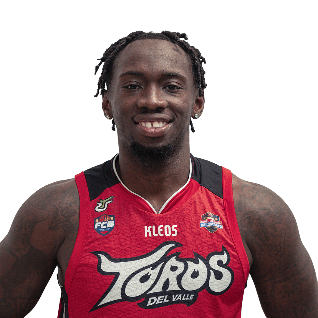 Manny Payton, escolta #2 de Toros del Valle, con uniforme rojo KLEOS temporada 2026-I