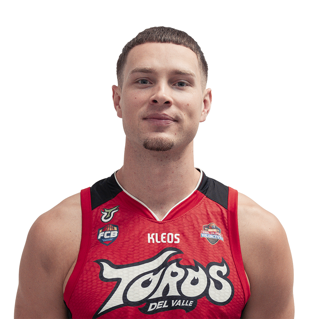 James Montgomery, base #3 de Toros del Valle, con uniforme rojo KLEOS temporada 2026-I