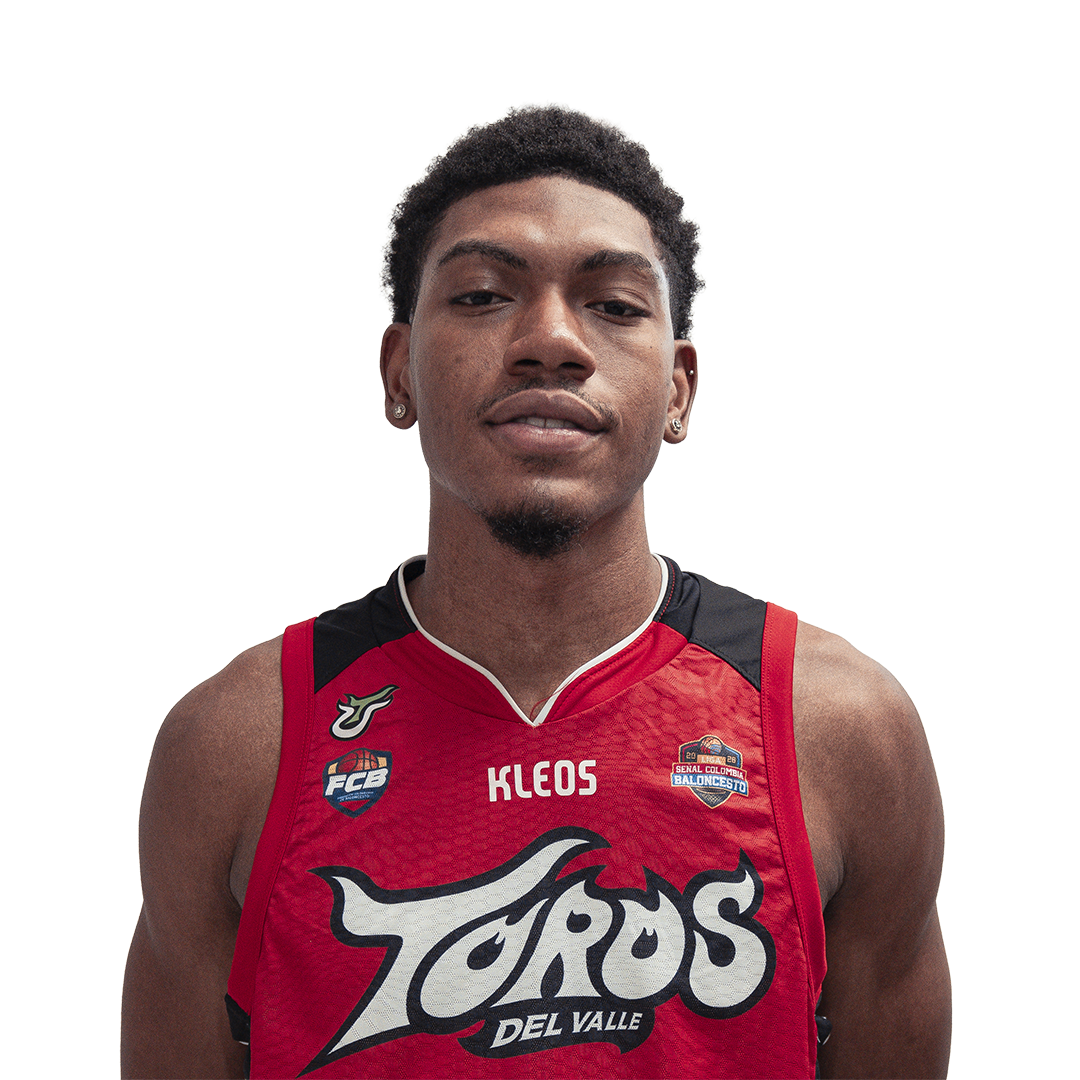 Santiago Arboleda, alero #10 de Toros del Valle, con uniforme rojo KLEOS temporada 2026-I