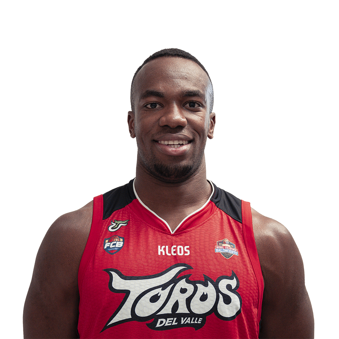 Kevin Quiñones, centro #33 de Toros del Valle, con uniforme rojo KLEOS temporada 2026-I